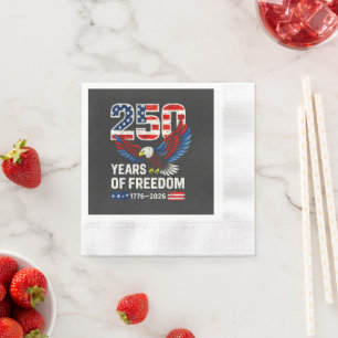 250ste verjaardag usa vlag amerikaans servet
