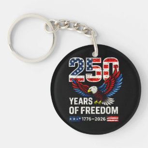 250ste verjaardag usa vlag amerikaans sleutelhanger