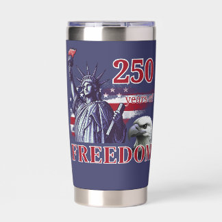 250ste Verjaardag USA Vlag Liberty Eagle Vrijheid Geïsoleerde Drinkbeker