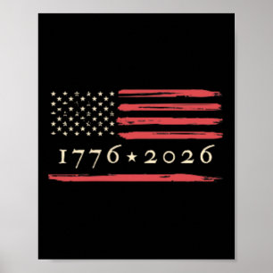250ste verjaardag van Amerika 1776-2026 Amerikaans Poster