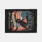 250ste Verjaardag Van Amerika Design Fleece Deken (Voorkant (Horizontaal))