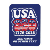 250ste verjaardag van Amerika - Groovy USA 250 Magneet (Verticaal)