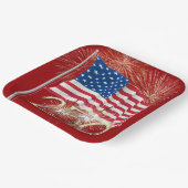 250ste verjaardag van Amerika met Sparklers Papieren Bordje (Gebogen)