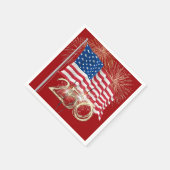 250ste verjaardag van Amerika met Sparklers Servet (Hoek)