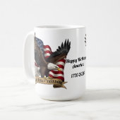 250ste verjaardag van Amerika mok (Voorkant links)