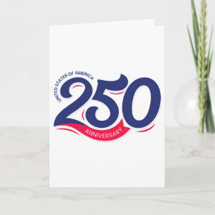 250ste verjaardag van Amerika Semiquincentennial U Kaart