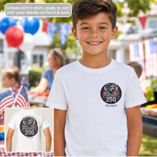 250ste Verjaardag van Amerika's Vrijheid Patriotis T-shirt
