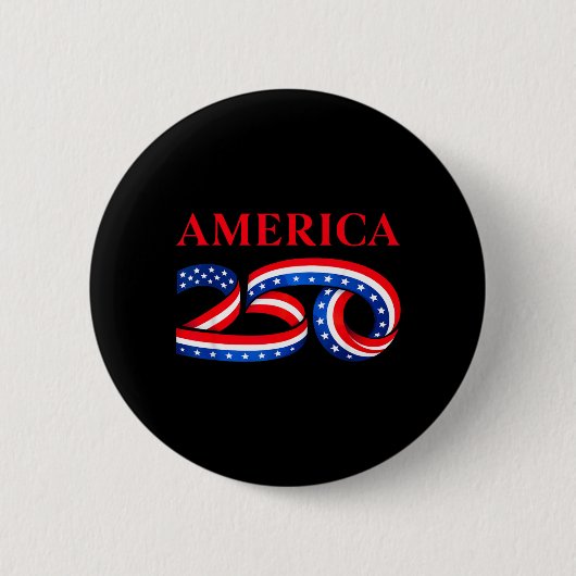 250ste verjaardag van de Onafhankelijkheidsdag van Ronde Button 5,7 Cm (Voorkant)