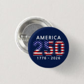250ste verjaardag van de Verenigde Staten Ronde Button 3,2 Cm (Voorkant /achterkant)