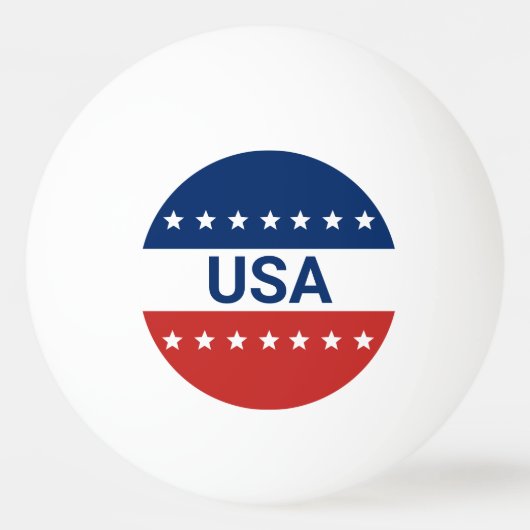 250ste verjaardag van de VS 1776 2026 Rood Wit Bla Pingpongbal (Voorkant)