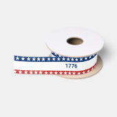250ste verjaardag van de VS 1776 2026 Rood Wit Bla Satijnen Lint (Spoel)