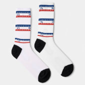 250ste verjaardag van de VS 1776 2026 Rood Wit Bla Sokken (Rechts)