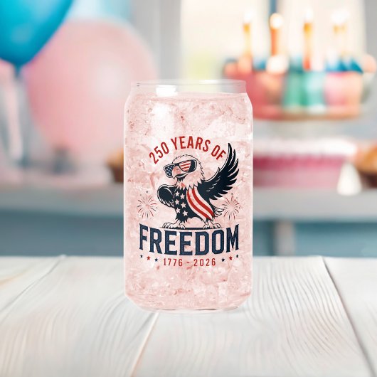 250ste verjaardag van de VS Blikvorm Glas (Insitu (Baby Shower))