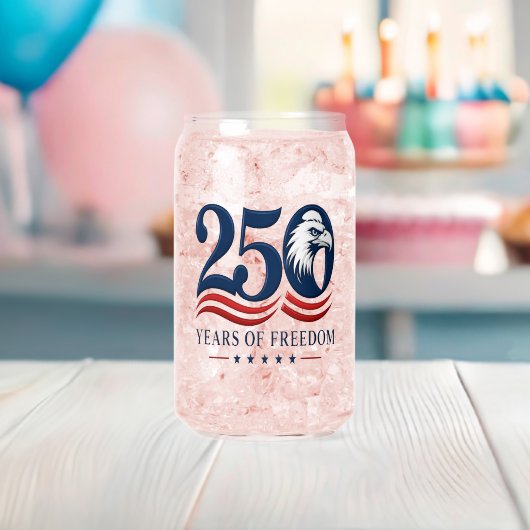 250ste verjaardag van de VS Blikvorm Glas (Insitu (Baby Shower))