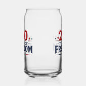 250ste verjaardag van de VS Blikvorm Glas (Links)