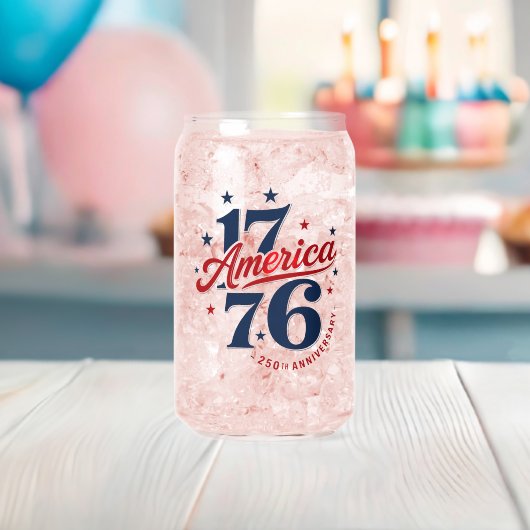 250ste verjaardag van de VS Blikvorm Glas (Insitu (Baby Shower))