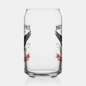 250ste verjaardag van de VS Blikvorm Glas (Links)
