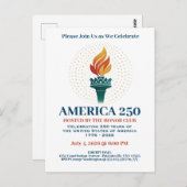 250ste verjaardag van de VS Briefkaart (Voorkant / Achterkant)