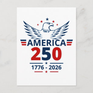 250ste verjaardag van de VS Briefkaart