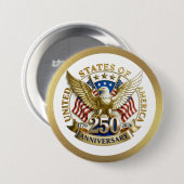 250ste verjaardag van de VS Patriottisch | 1776–20 Ronde Button 7,6 Cm (Voorkant /achterkant)