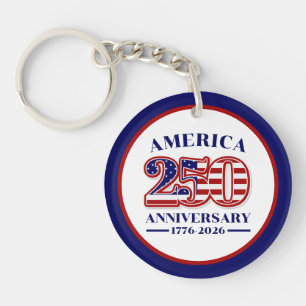 250ste verjaardag van de VS Patriottisch 1776–20 Sleutelhanger