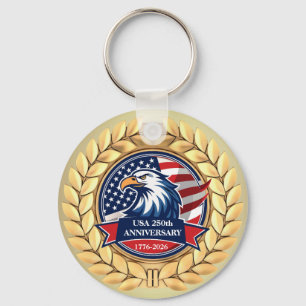 250ste verjaardag van de VS Patriottisch 1776–20 Sleutelhanger