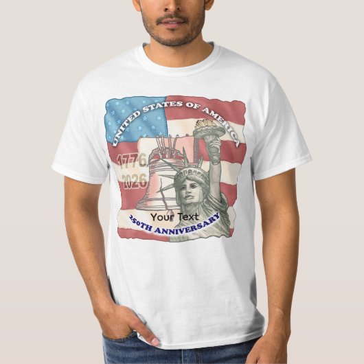 250ste verjaardag van de VS T-shirt (Voorkant)