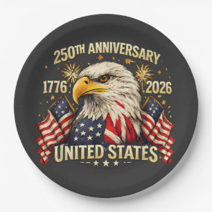 250ste verjaardag Verenigde Staten 1776-2026 Papieren Bordje