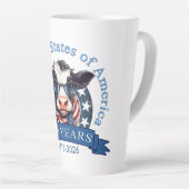 250ste verjaardag Verenigde Staten Latte Mok (Rechterhoek)
