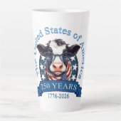 250ste verjaardag Verenigde Staten Latte Mok (Voorkant)