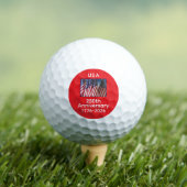 250ste verjaardag verjaardag VS Amerikaanse vlagge Golfballen (Insitu Shirt)