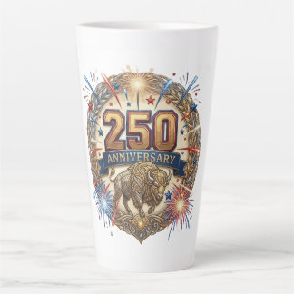 250ste verjaardag Vintage Amerikaanse Bizon Latte Mok