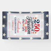 250ste Verjaardag Vrijheid Feest Spandoek (Horizontaal)