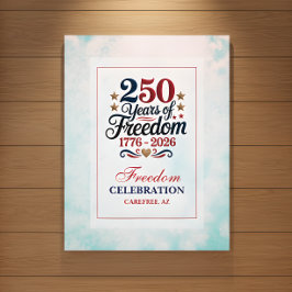 250ste Verjaardag Vrijheid Hemel Poster