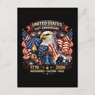 250ste verjaardag VS 1776–2026 Amerikaans erfgoed Briefkaart