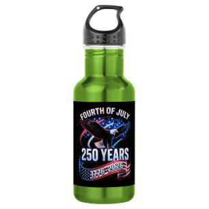 250ste verjaardag VS 1776-2026 Patriottisch Amerik Waterfles