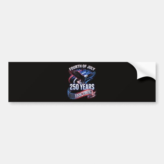 250ste verjaardag VS 1776-2026 Patriottische Ameri Bumpersticker (Voorkant)