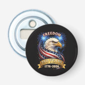 250ste verjaardag VS 1776-2026 Patriottische Ameri Button Flesopener (Voorkant)
