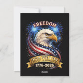 250ste verjaardag VS 1776-2026 Patriottische Ameri Feestdagenkaart (Achterkant)
