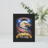 250ste verjaardag VS 1776-2026 Patriottische Ameri Feestdagenkaart (Staand voorkant)