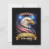 250ste verjaardag VS 1776-2026 Patriottische Ameri Feestdagenkaart (Voorkant)