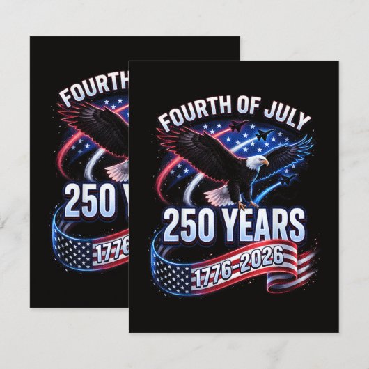 250ste verjaardag VS 1776-2026 Patriottische Ameri Kaart (Voorkant / Achterkant)