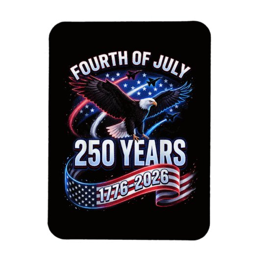 250ste verjaardag VS 1776-2026 Patriottische Ameri Magneet (Verticaal)