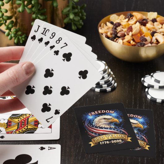 250ste verjaardag VS 1776-2026 Patriottische Ameri Pokerkaarten (Insitu)