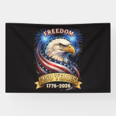 250ste verjaardag VS 1776-2026 Patriottische Ameri Spandoek (Horizontaal)