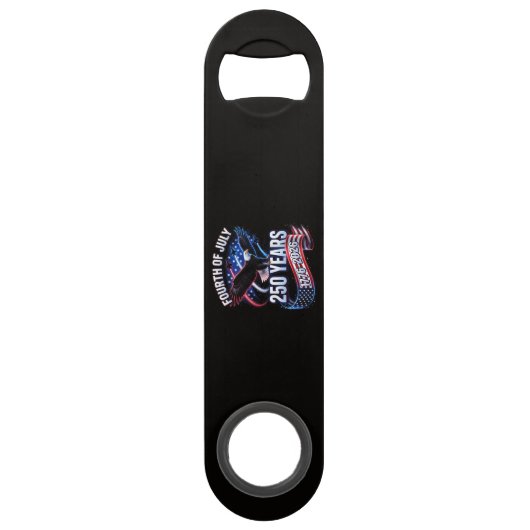 250ste verjaardag VS 1776-2026 Patriottische Ameri Speed Flessenopener (Voorkant)