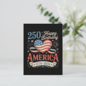 250ste verjaardag VS 250 jaar Briefkaart (Staand voorkant)