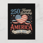 250ste verjaardag VS 250 jaar Briefkaart (Voorkant)