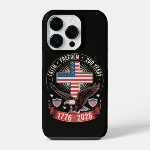 250ste verjaardag VS geloof vrijheid 4 juli iPhone 14 Plus Hoesje
