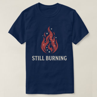 250ste verjaardag VS nog steeds patriottische vlam T-shirt